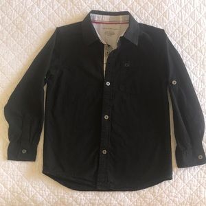 Calvin Klein (Boys) Button Down Size 7 Black